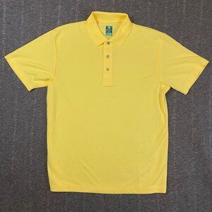 Pro Tour Airplay Yellow Mens Polo Shirt Size Medium Short Sleeve Golf Top Active